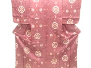 大正ロマン　花模様織出し着物